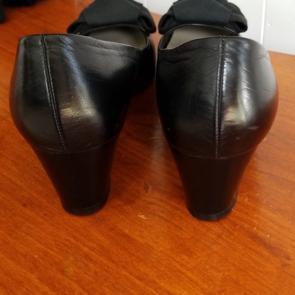 Vintage Joyce California Black Leather Heel 9N - Picture 4 of 8